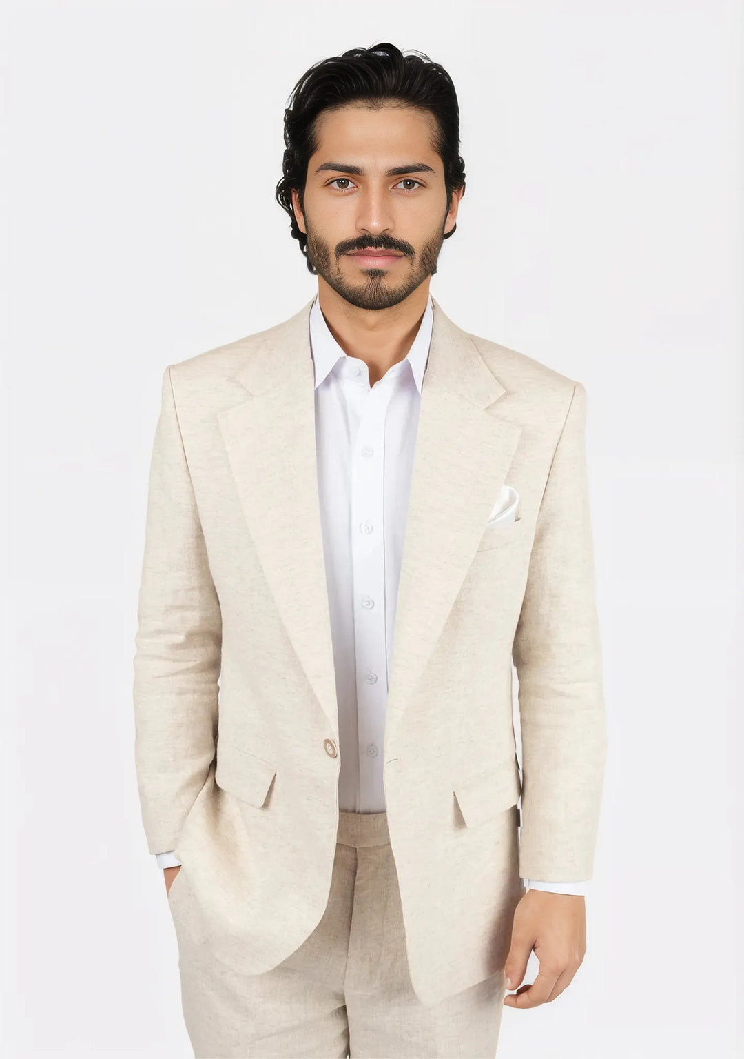 Eldridge Sand Linen Suit