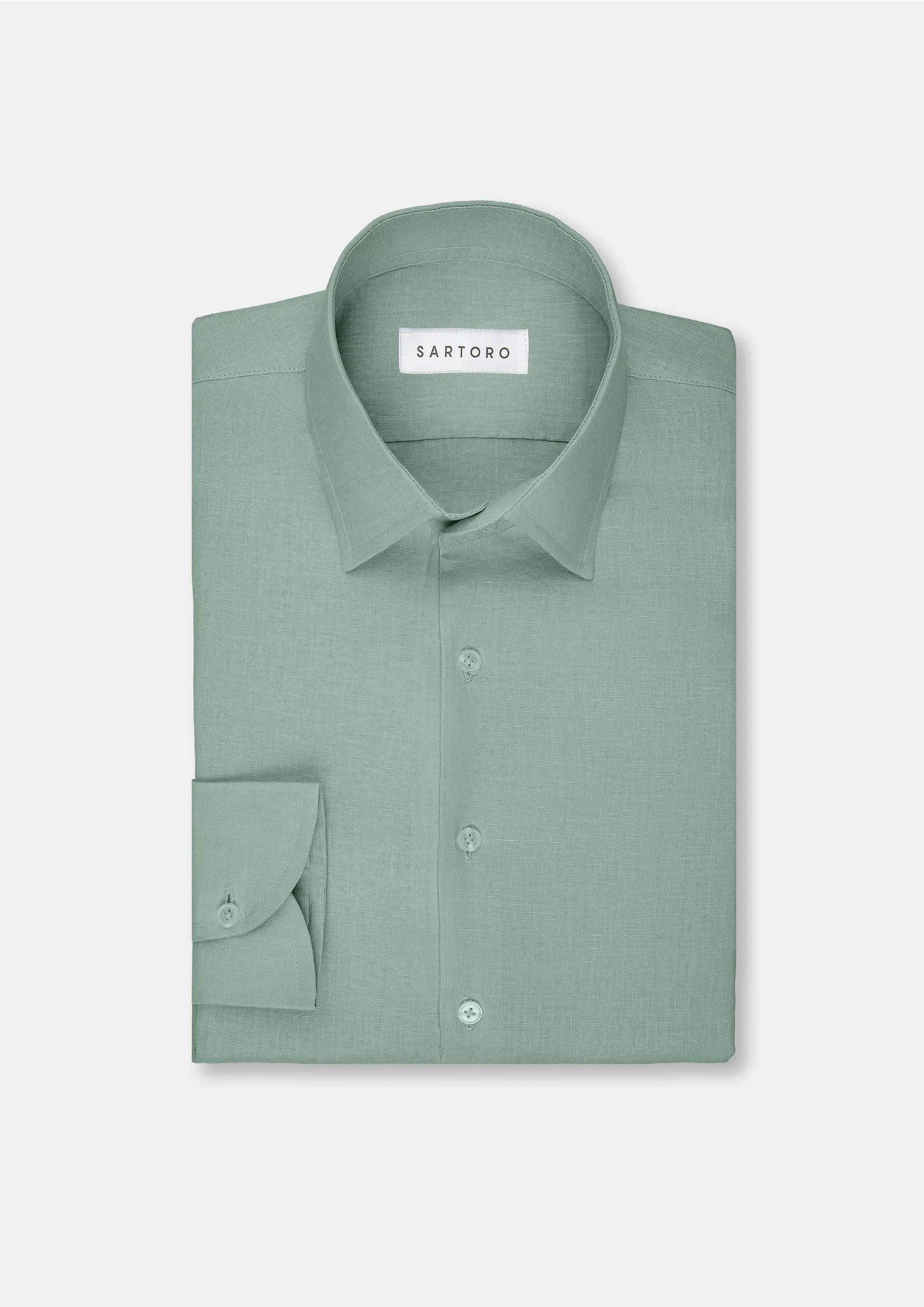 Jade Green Linen Shirt