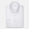 White Linen Blend Shirt