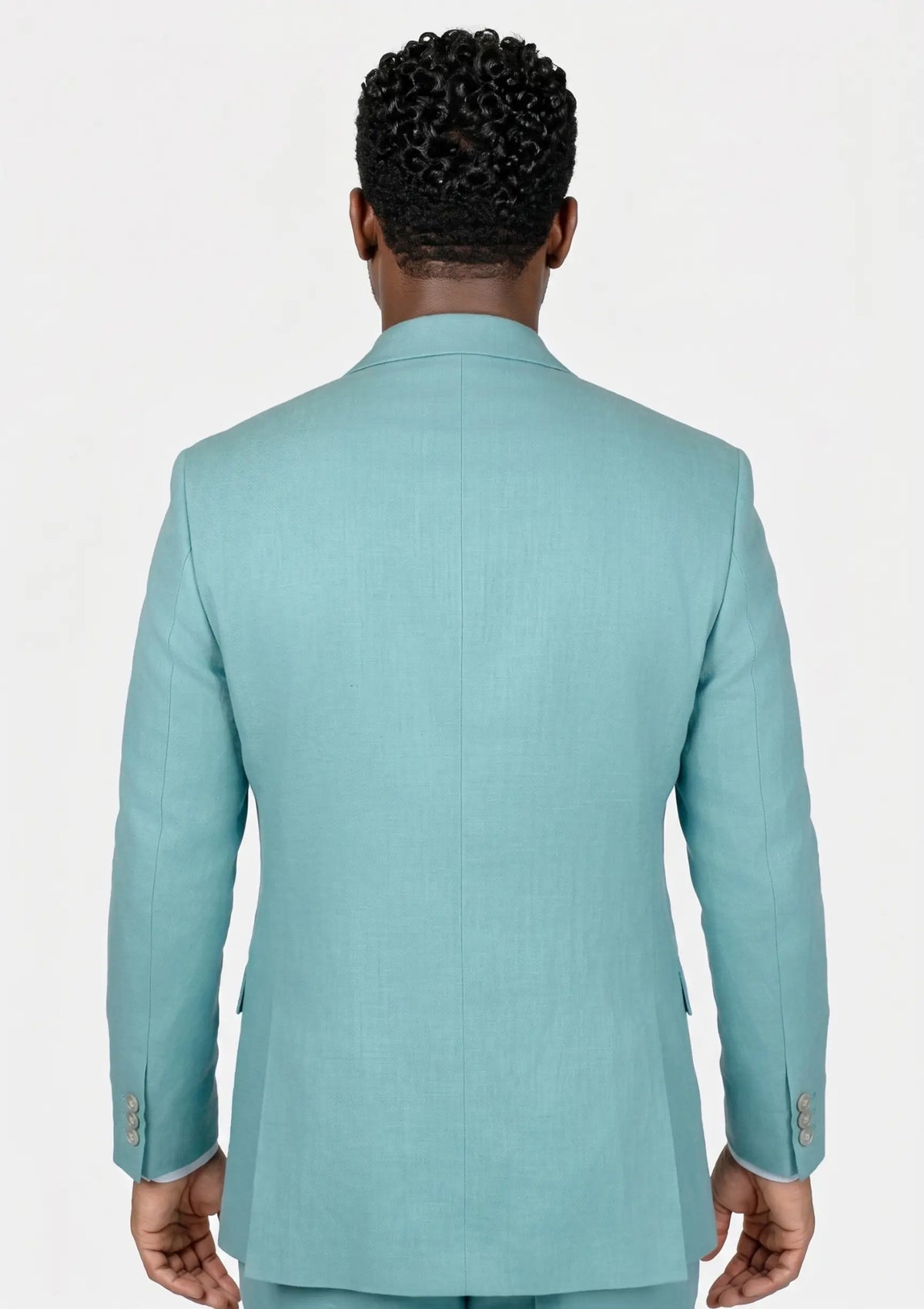 Capri Blue Linen Blend Suit360
