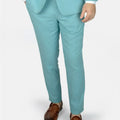 Capri Blue Linen Blend Pants