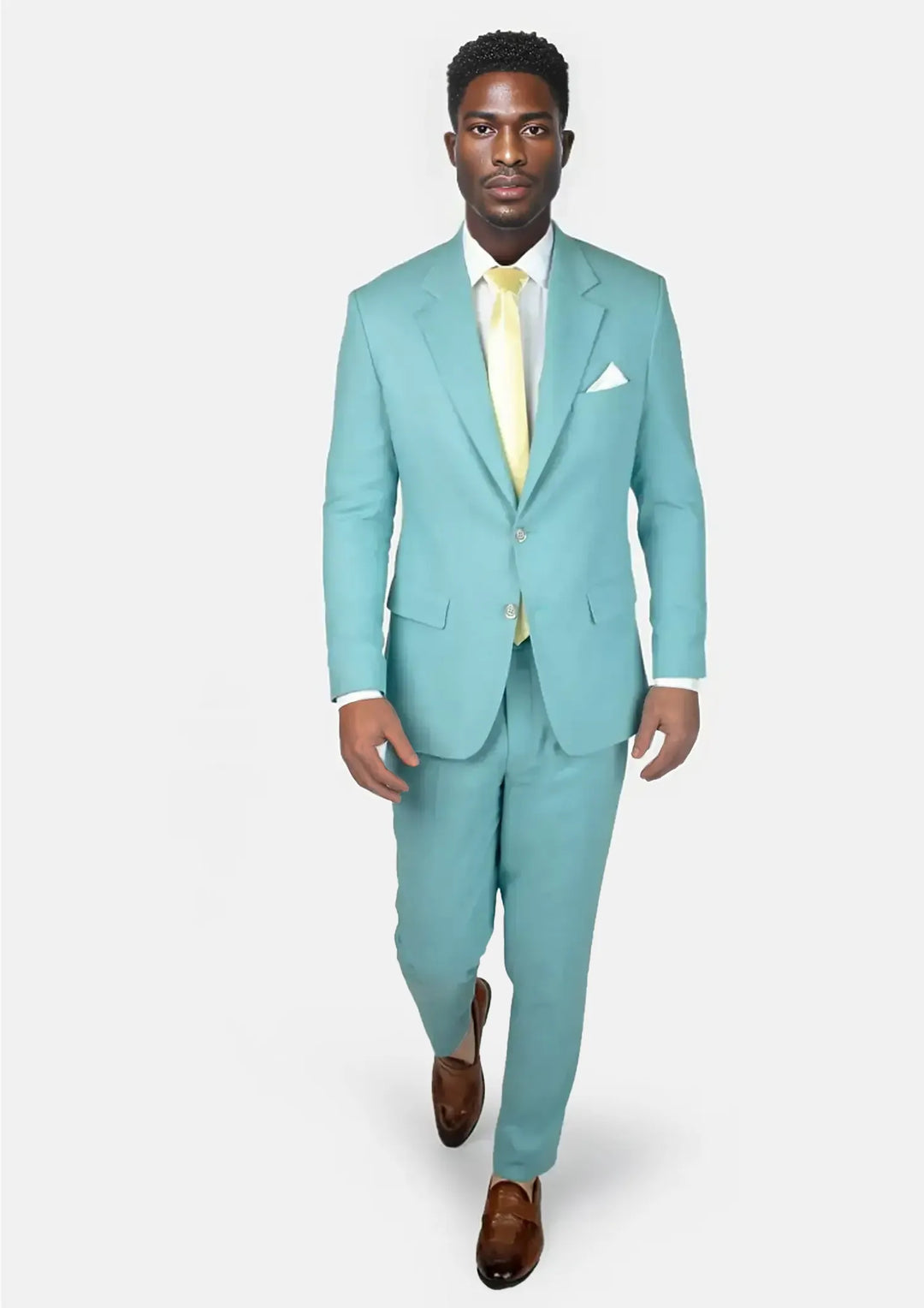 Astor Capri Blue Linen Blend Suit