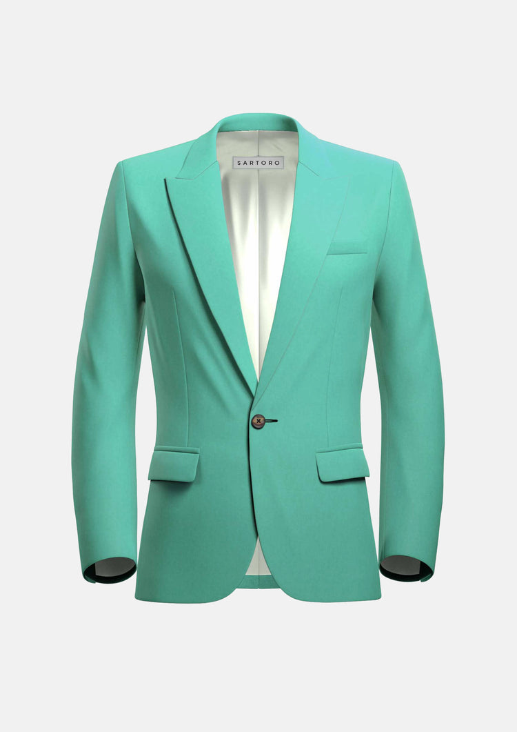 Liberty Atlantis Green Linen Blend Suit