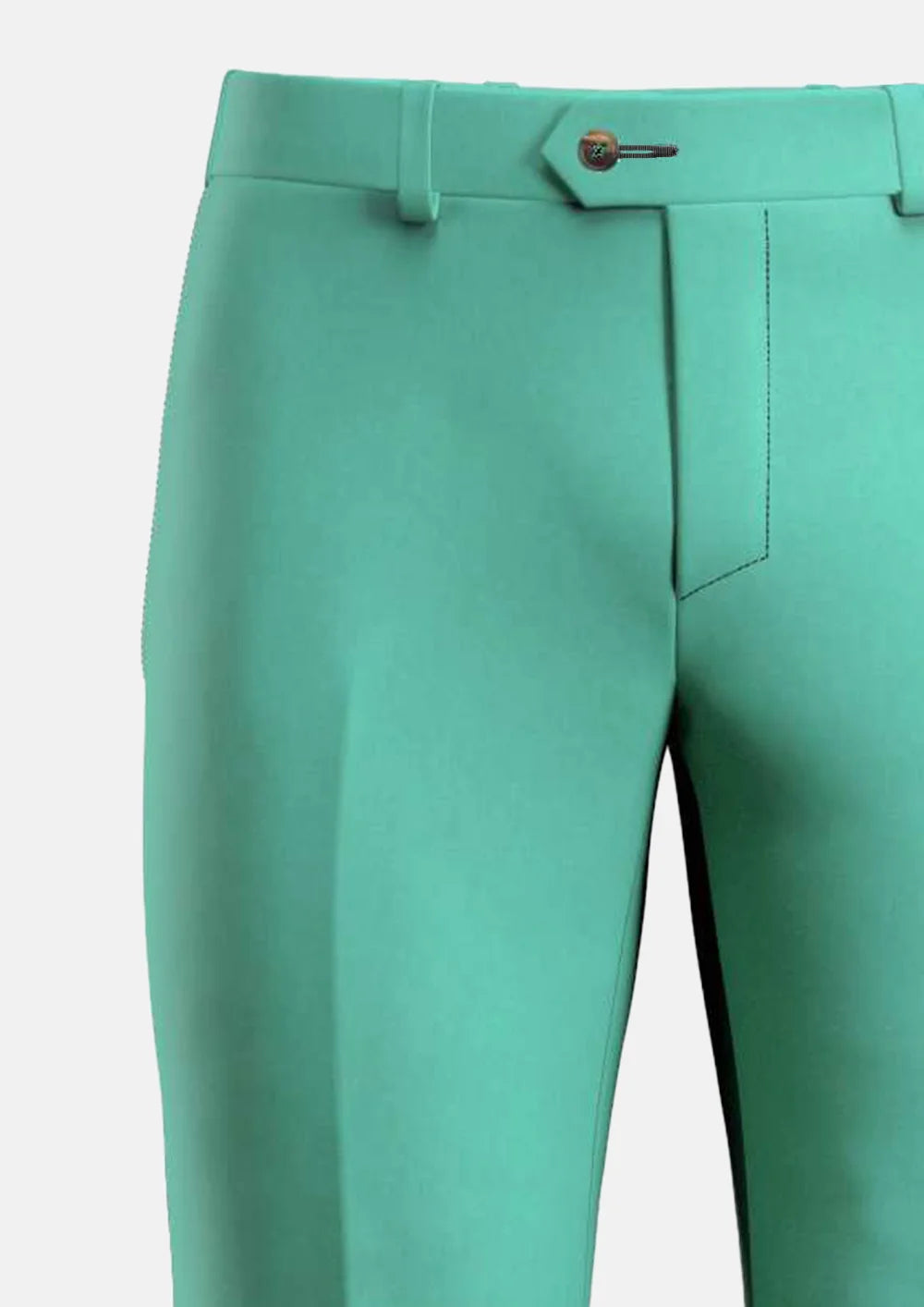 Atlantis Green Linen Blend Pants