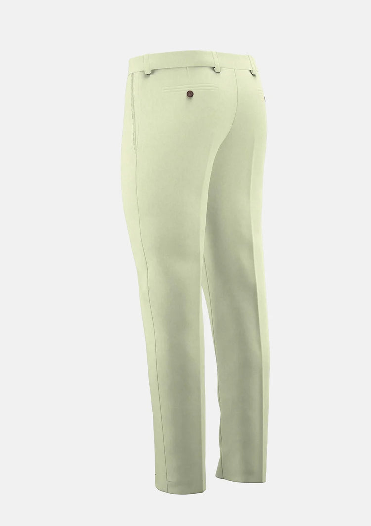 Olive Cream Linen Blend Pants