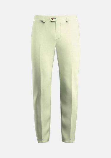 Olive Cream Linen Blend Pants