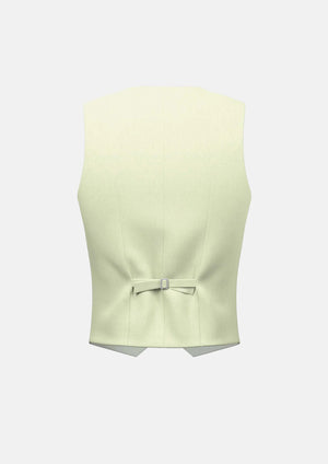 Olive Cream Linen Blend Vest