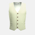 Olive Cream Linen Blend Vest