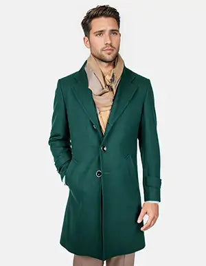 Charcoal Wool Classic Overcoat - SARTORO Charcoal Wool Classic Overcoat - SARTORO
