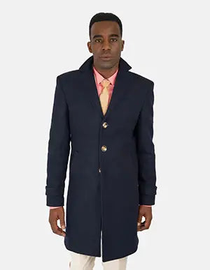 Charcoal Wool Classic Overcoat - SARTORO Charcoal Wool Classic Overcoat - SARTORO