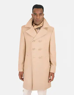 Charcoal Wool Signature Peacoat SARTORO