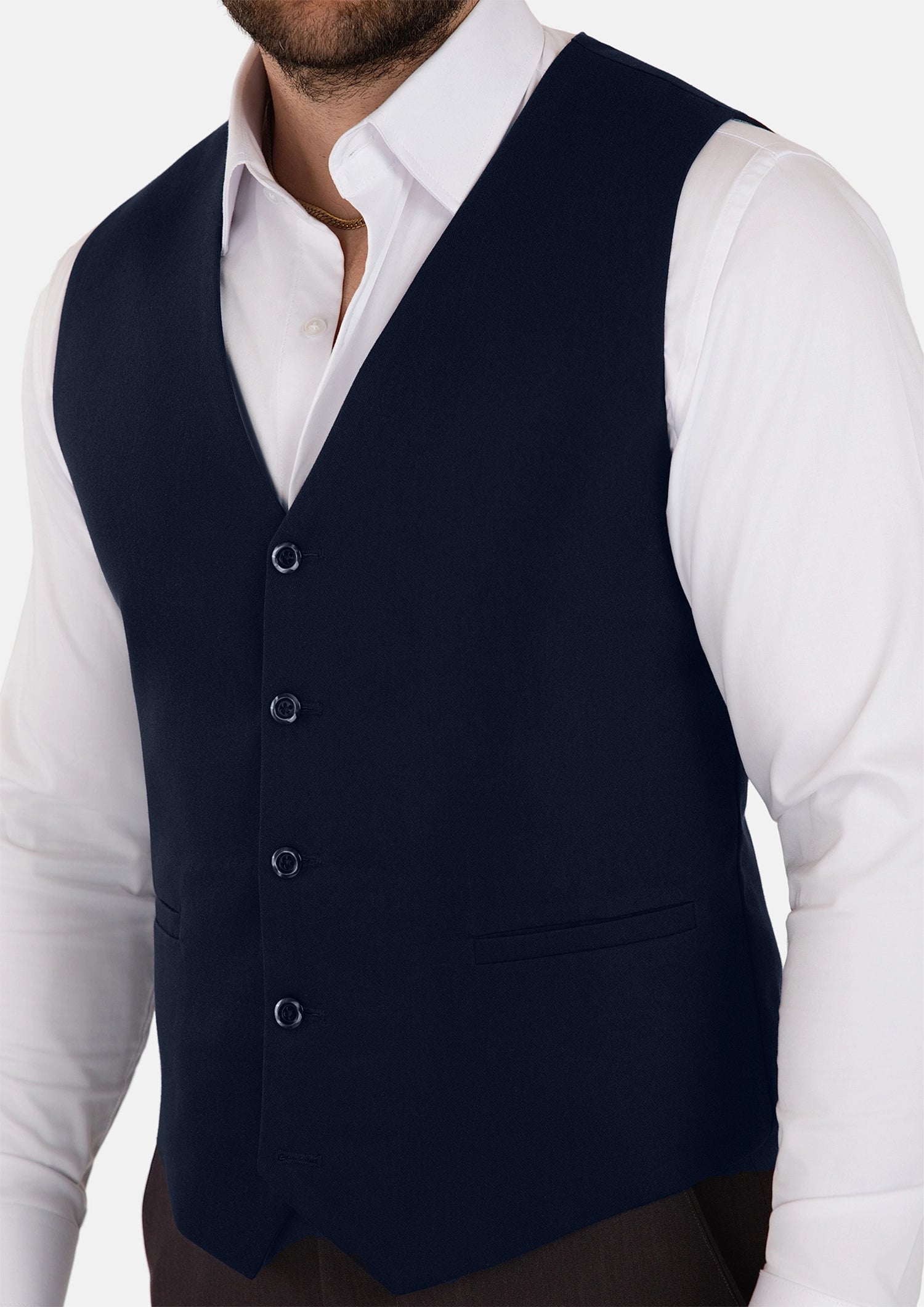 Navy Cotton Vest
