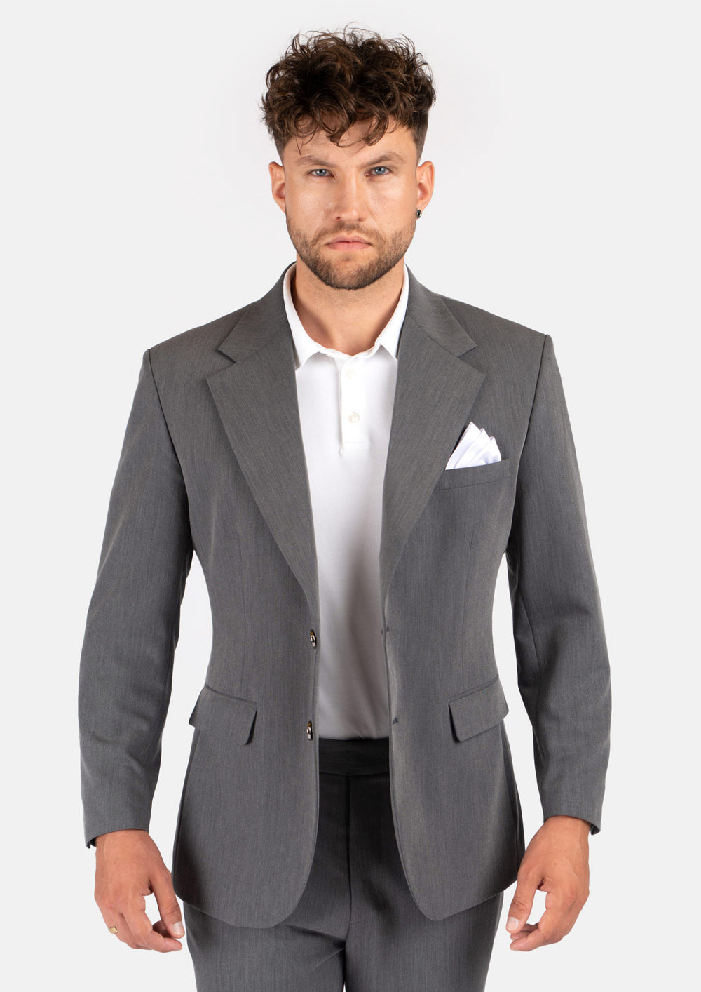Light Grey Stretch Suit393