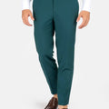 Diamantia Teal Stretch Pants