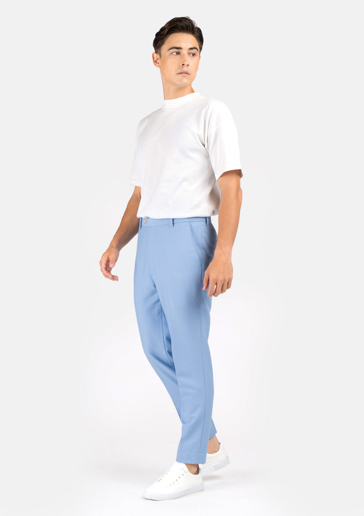 Icy Blue Stretch Pants