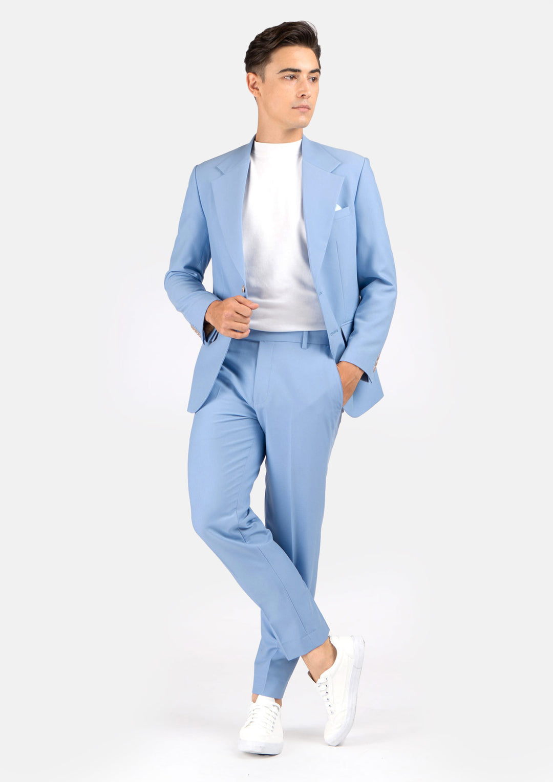Ellis Icy Blue Stretch Suit