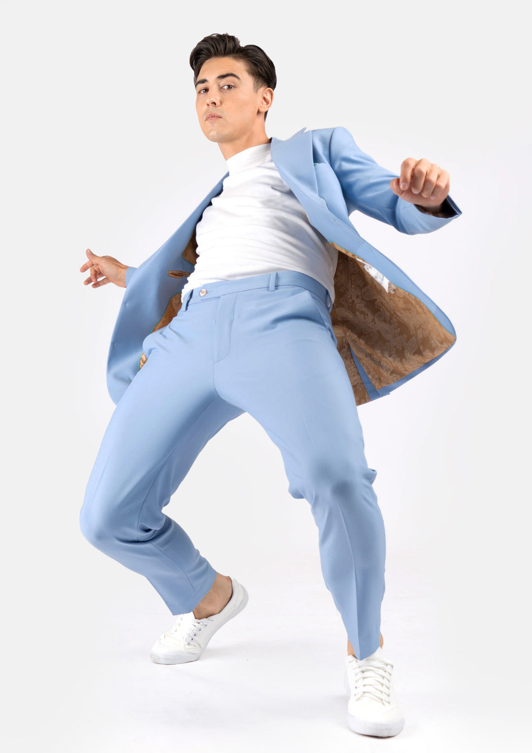Ellis Icy Blue Stretch Suit