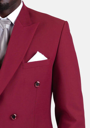 Rockafeller Claret Red Stretch Suit