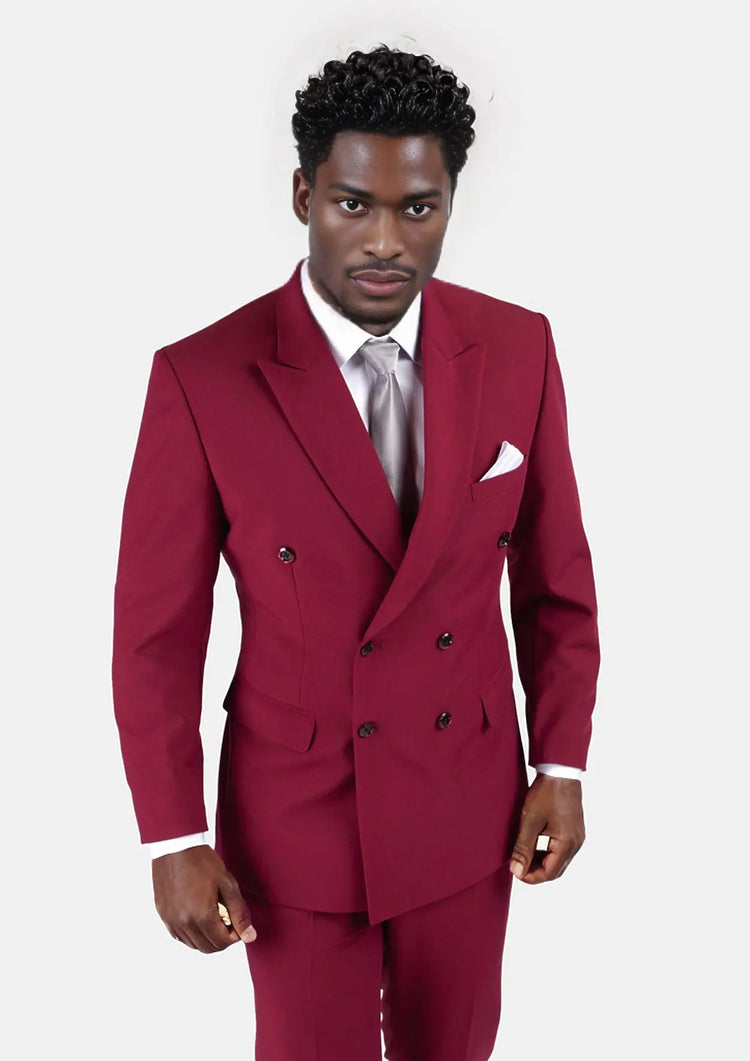 Claret Red Stretch Suit174