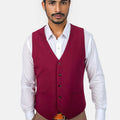 Claret Red Vest