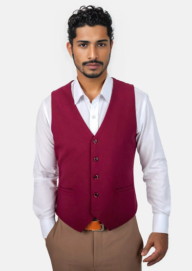 Claret Red Vest