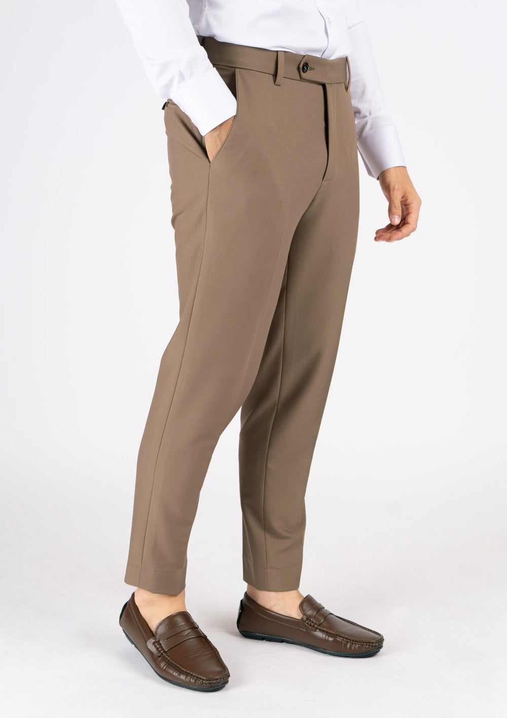 Astor Light Brown Stretch Suit