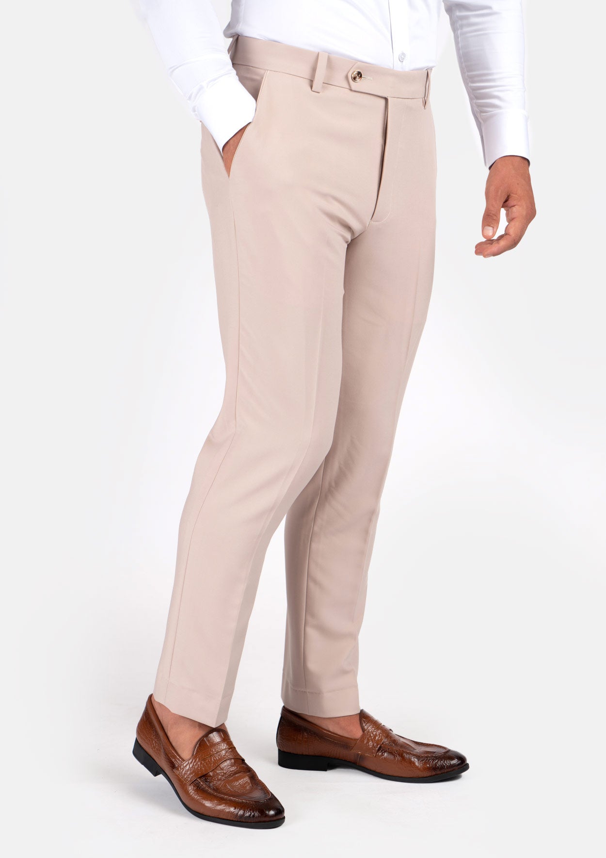 Hudson Champagne Stretch Suit