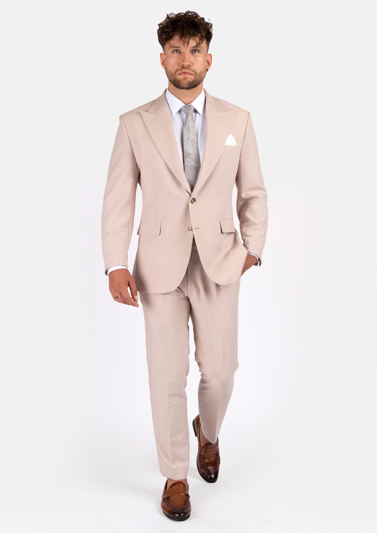 Hudson Champagne Stretch Suit