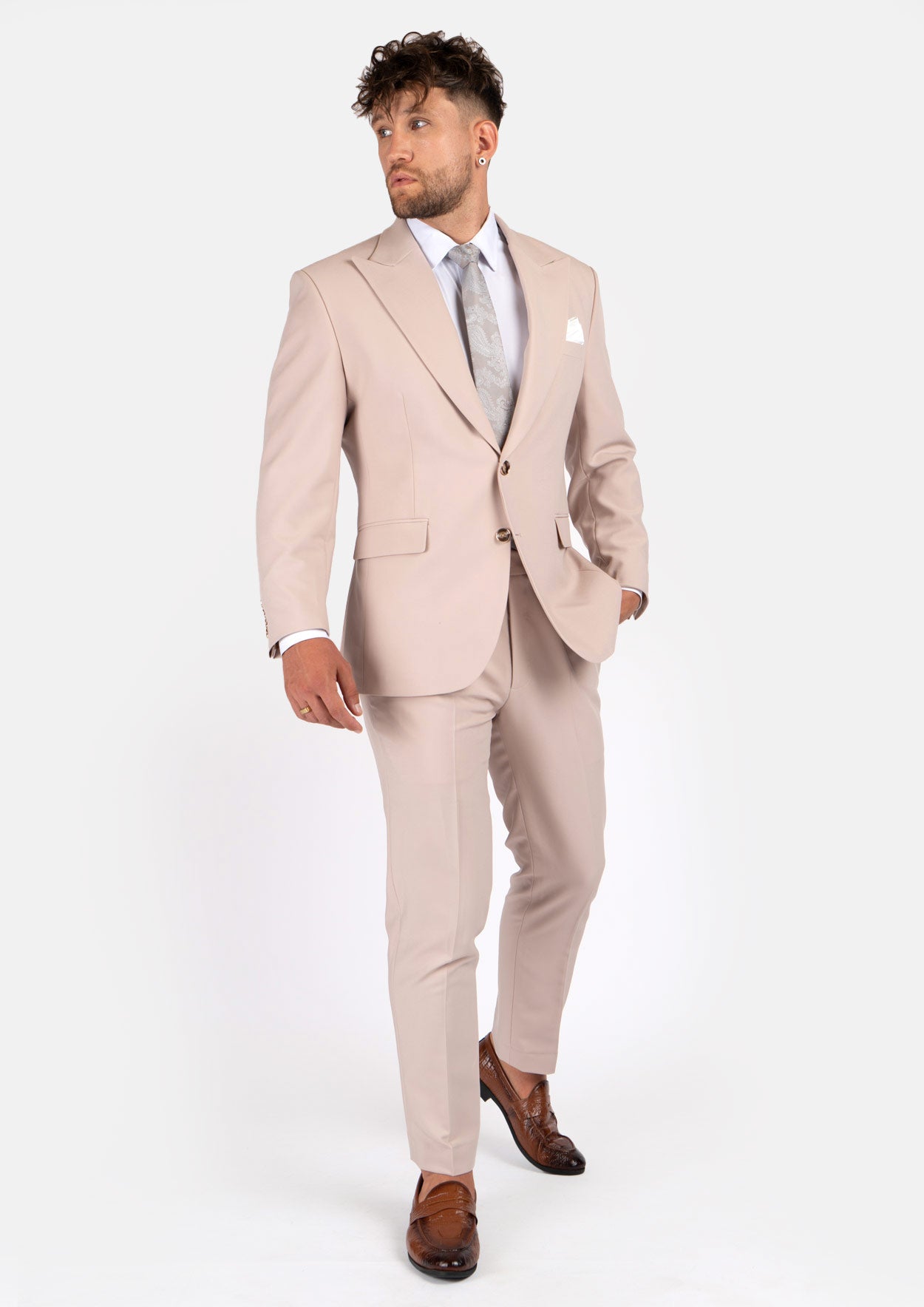 Hudson Champagne Stretch Suit