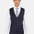 Midnight Blue Pinstripe Vest
