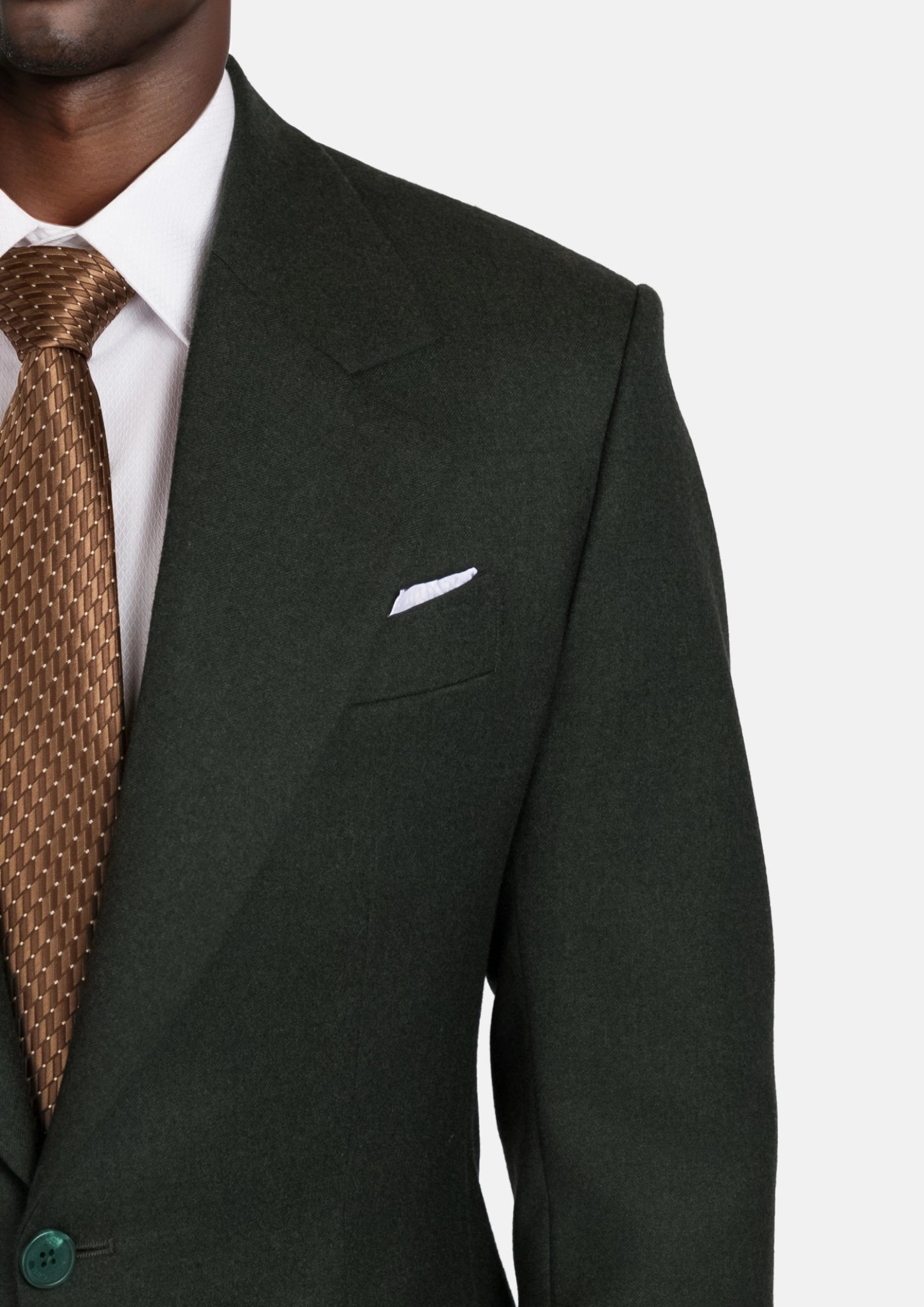 Forest Green Flannel Ellis Suit