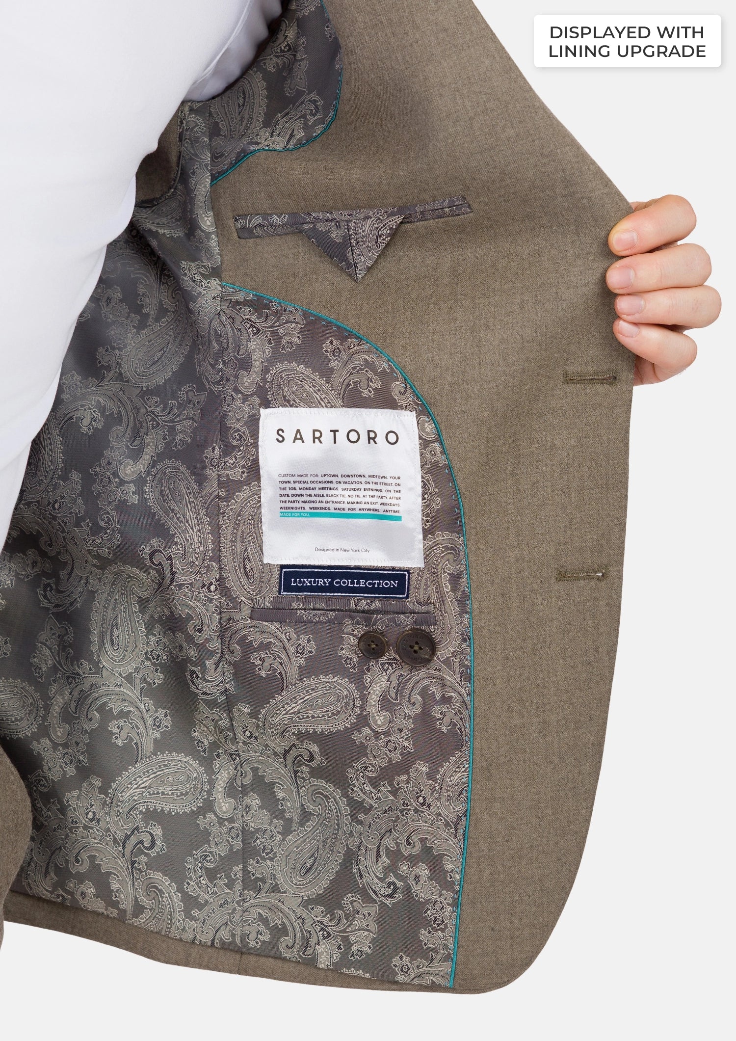 Astoria Brown Flannel Astor Suit