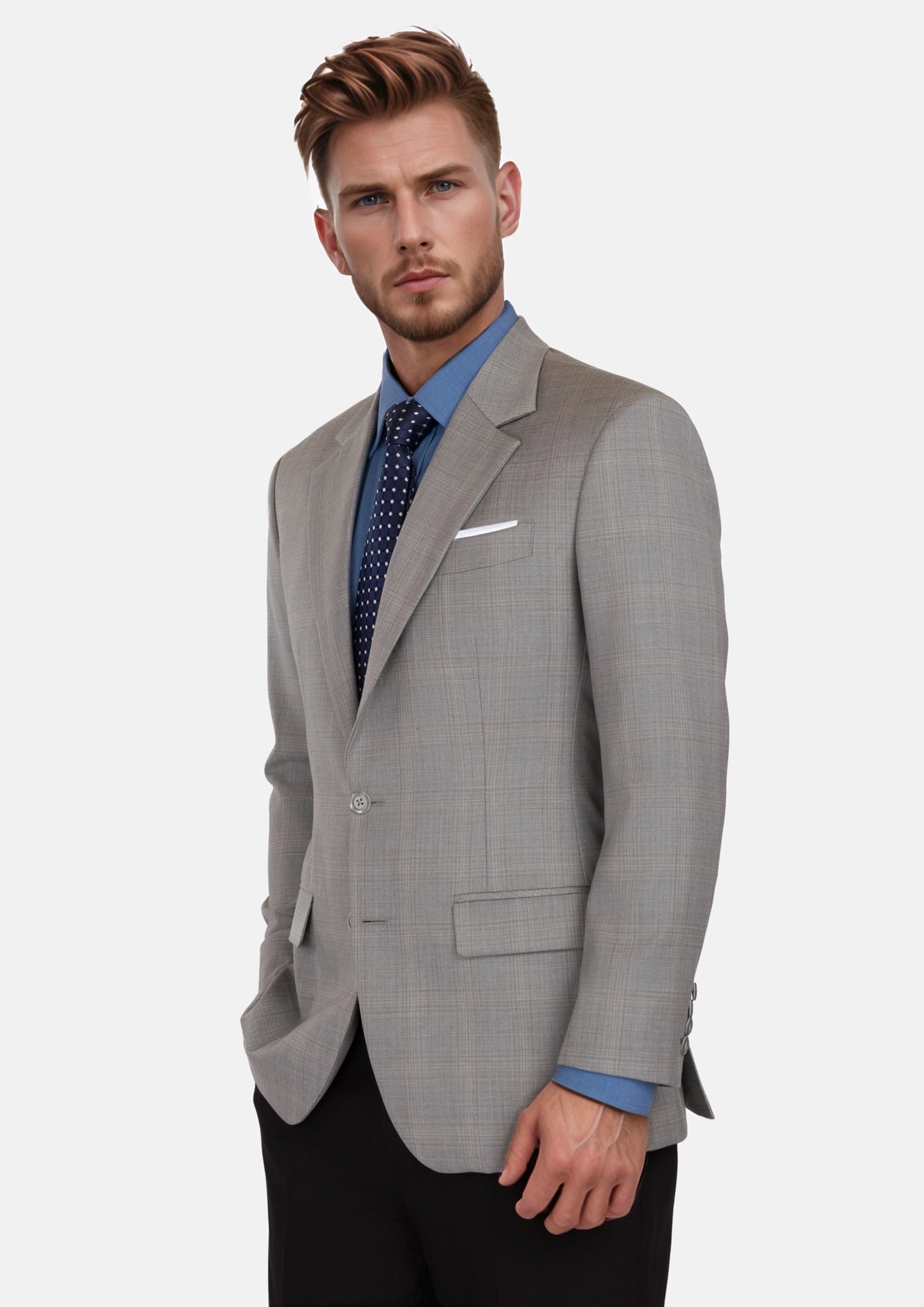 Spanish Grey Checked Astor Jacket