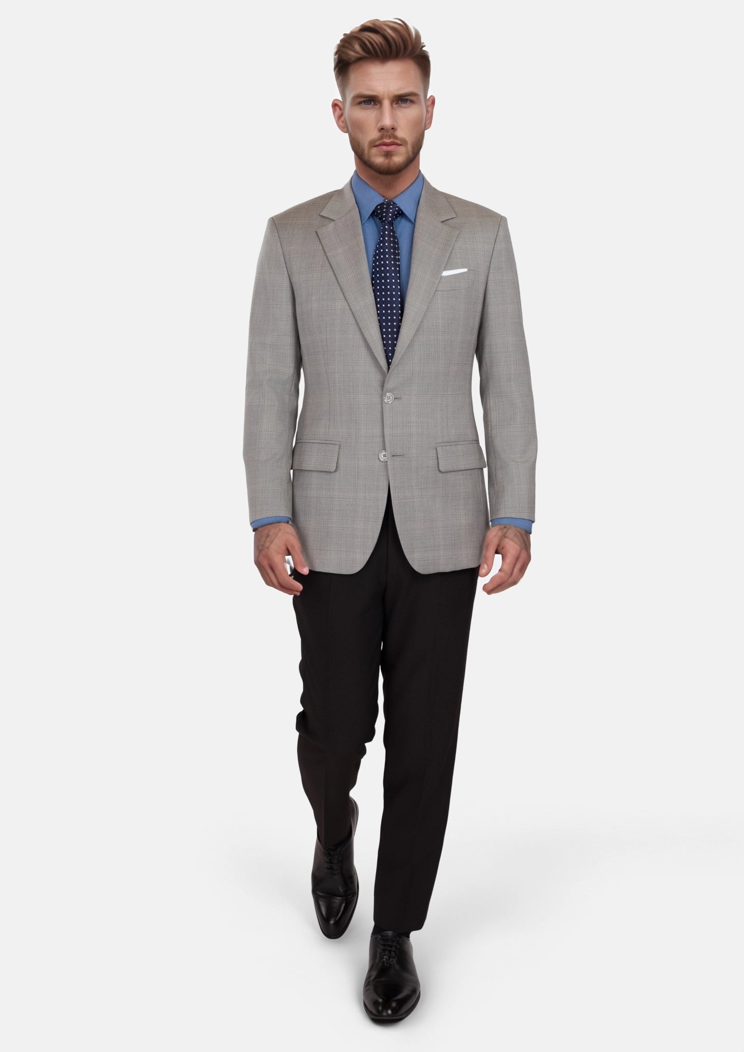 Spanish Grey Checked Astor Jacket