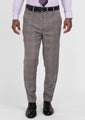 Nickel Grey Checked Pants