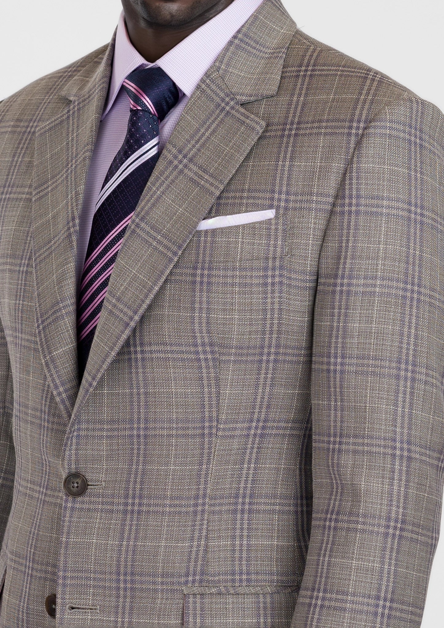 Nickel Grey Checked Astor Suit