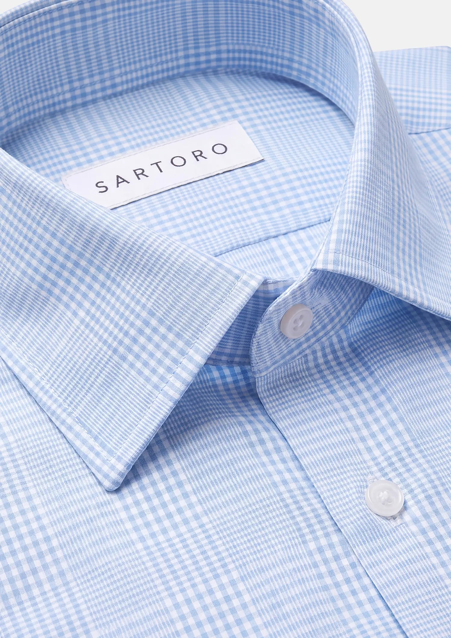 Air Blue Glen Check Shirt500