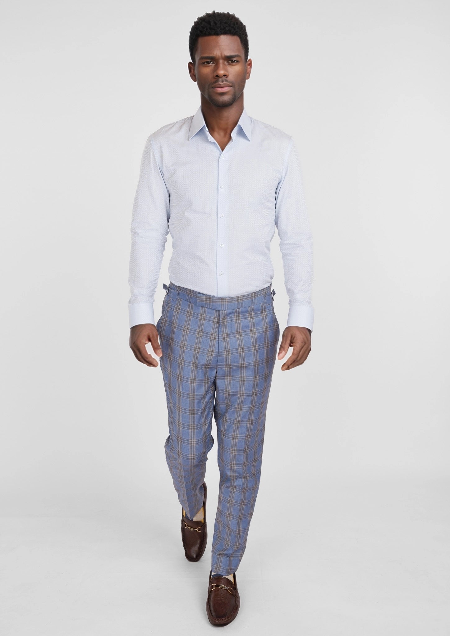 Vista Blue Checked Pants
