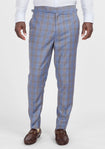 Vista Blue Checked Pants