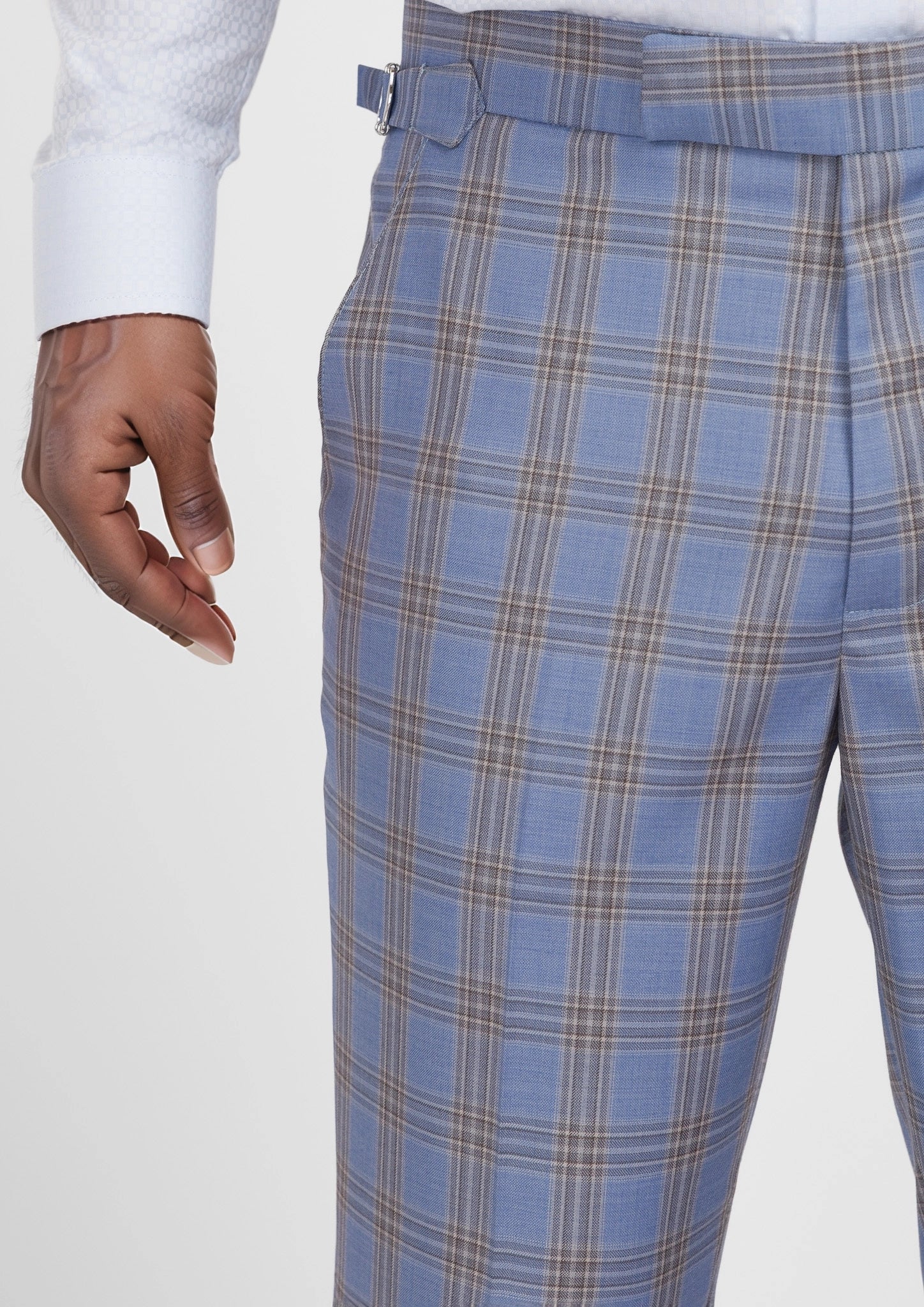 Vista Blue Checked Pants