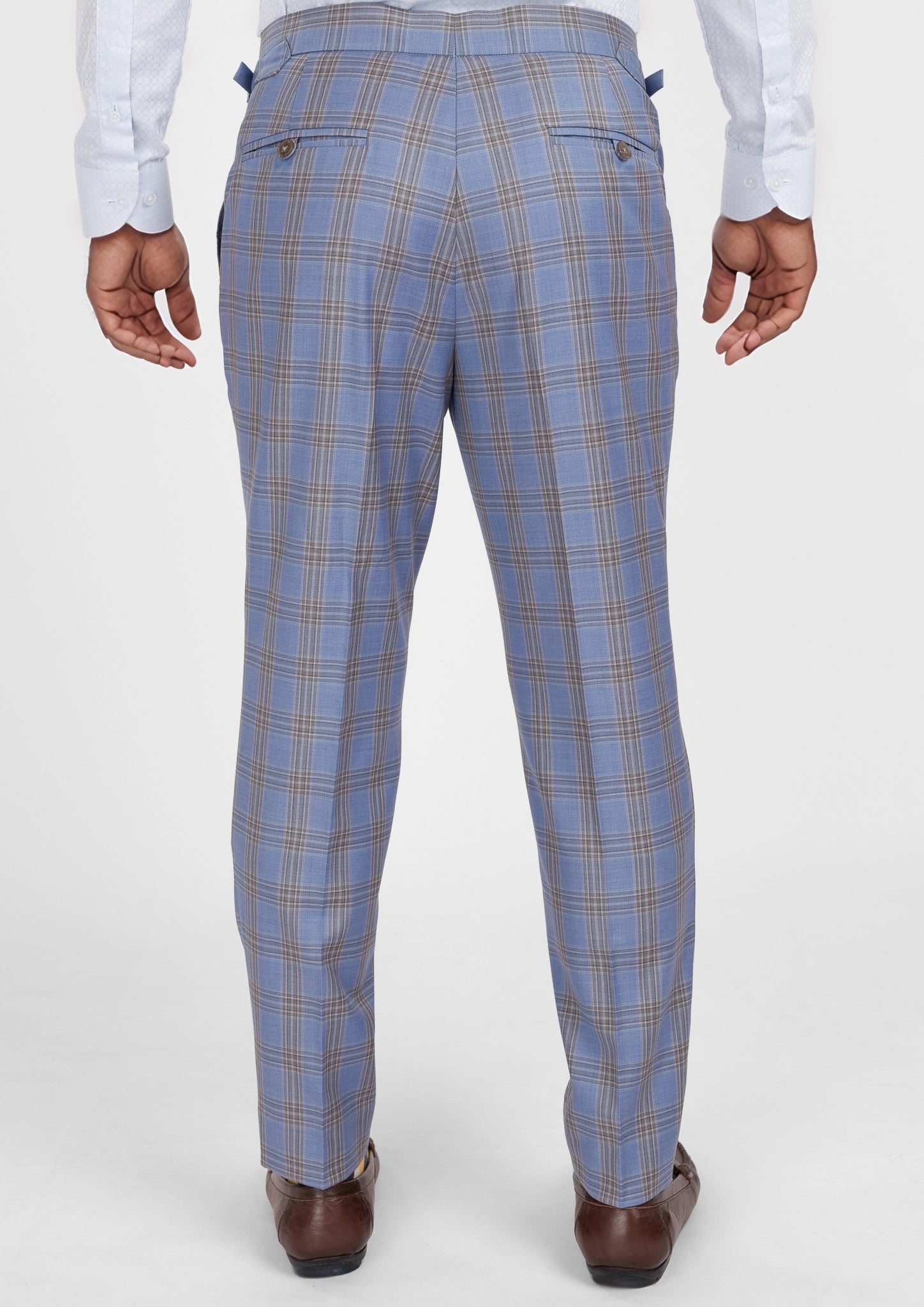 Vista Blue Checked Pants