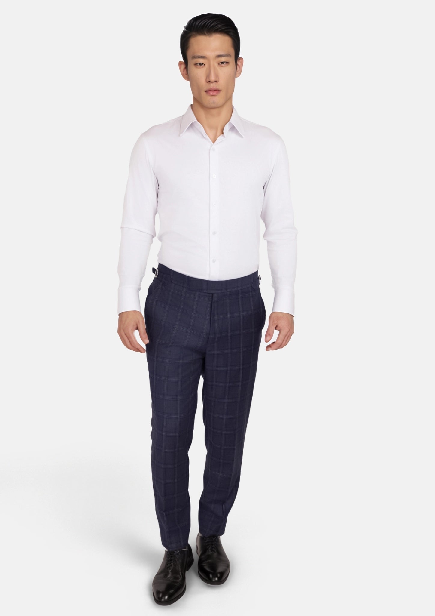 British Navy Checked Pants