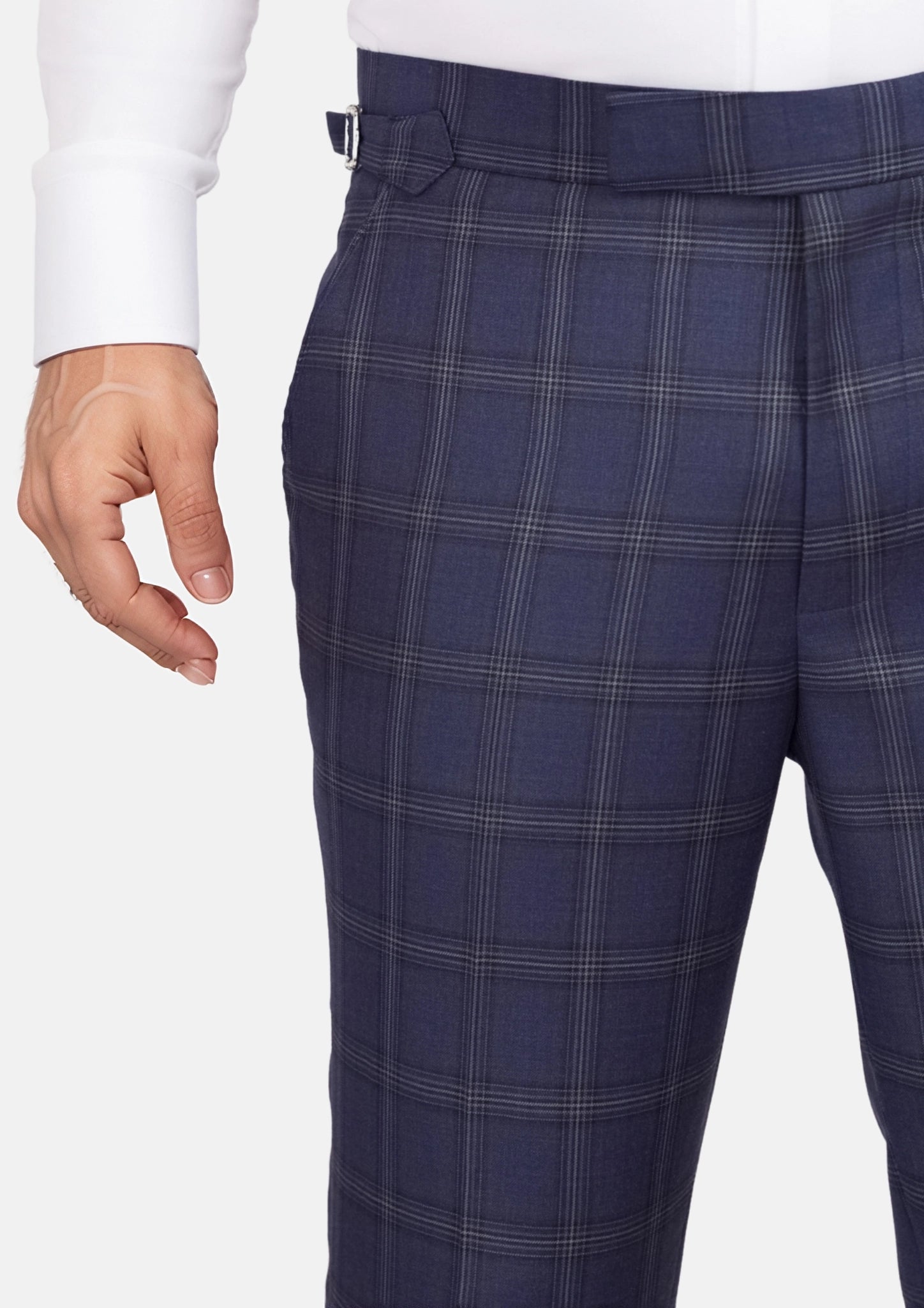 British Navy Checked Pants