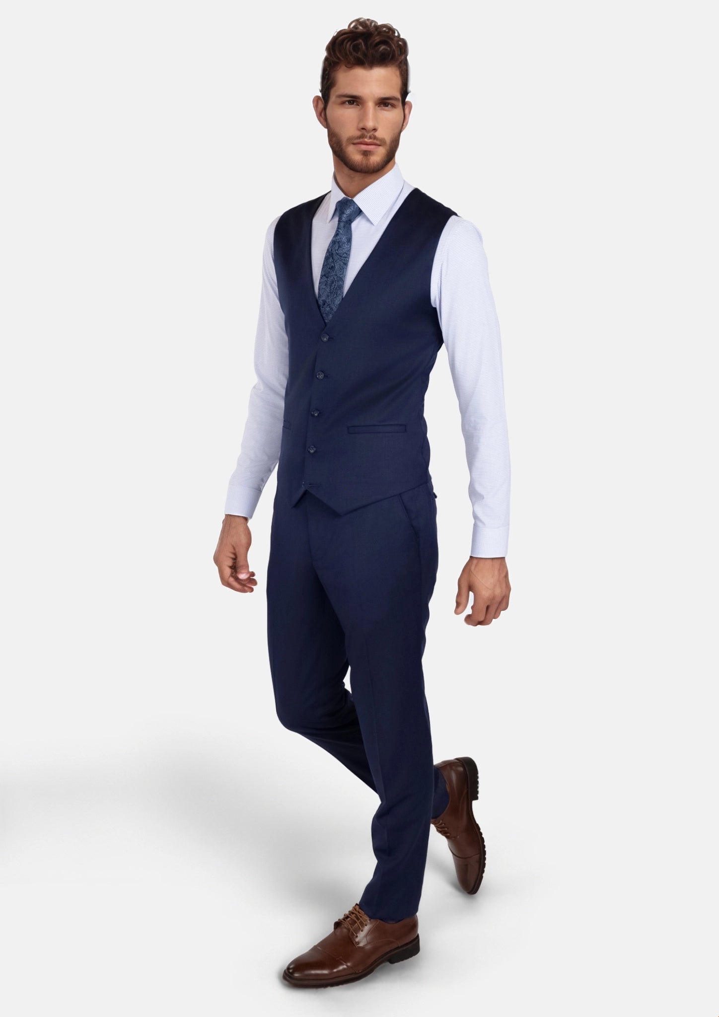 Oxford Navy Vest