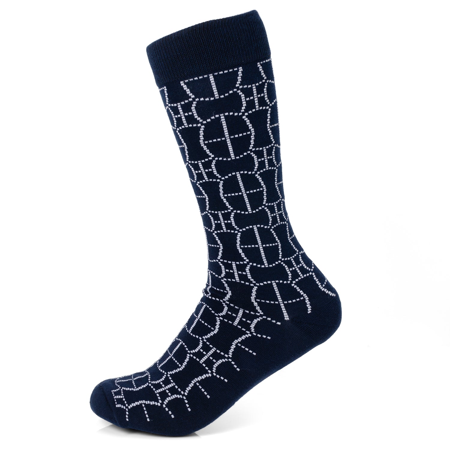 Argyle Hidden Message Sock Set — on a shirt cuff453