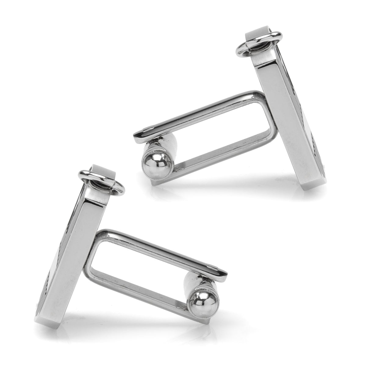 Antique Silver Military Tag Cufflinks9