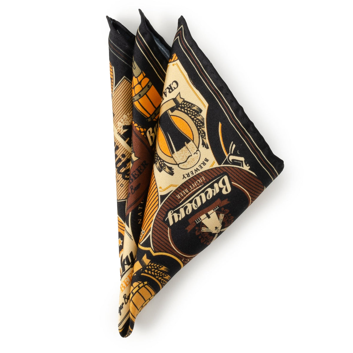 Beer Aficionado Black Multi Pocket Square372