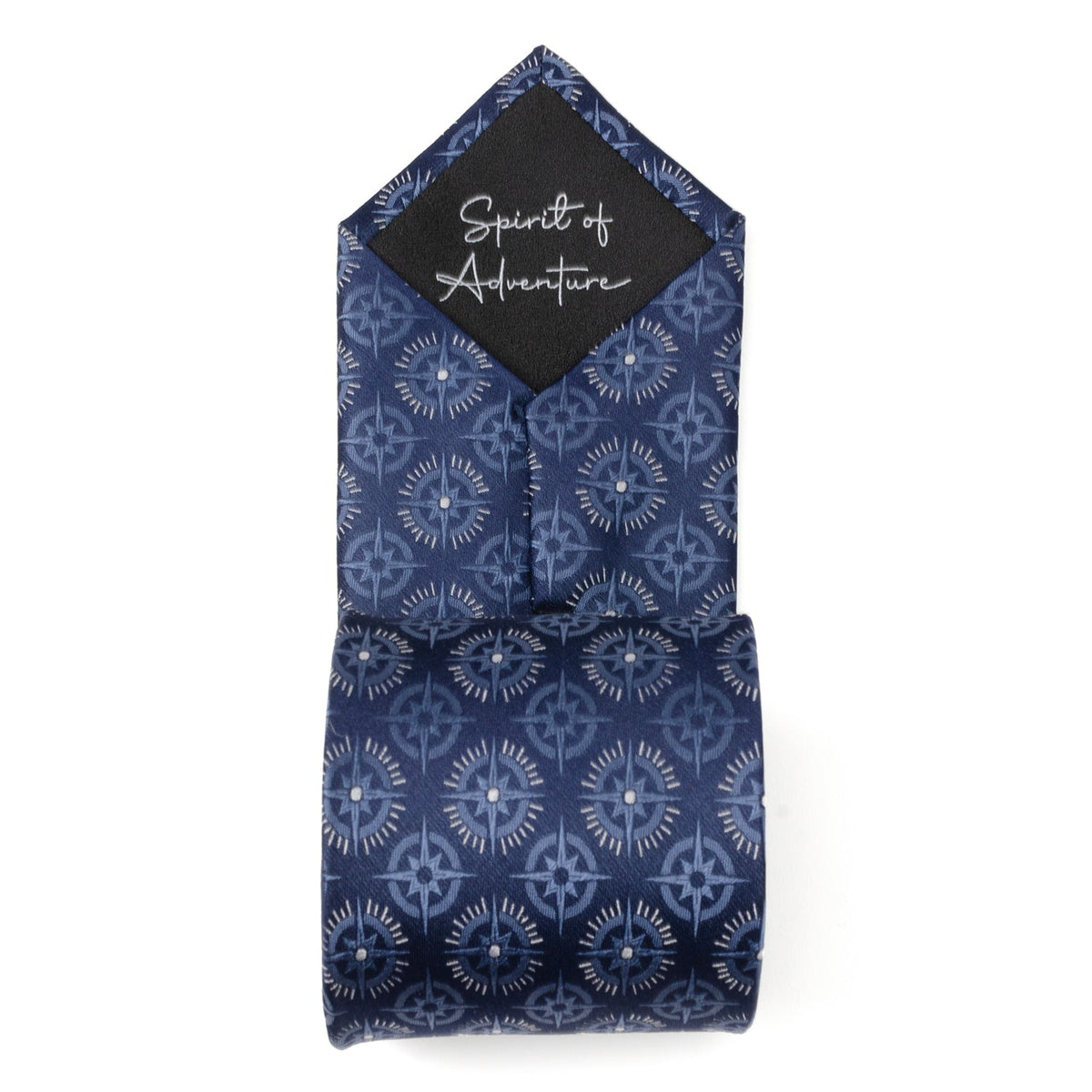 Compass Hidden Message Navy Blue Men's Tie350