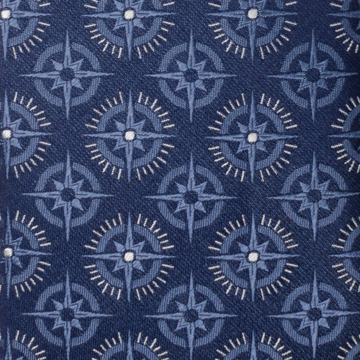 Compass Hidden Message Navy Blue Men's Tie198