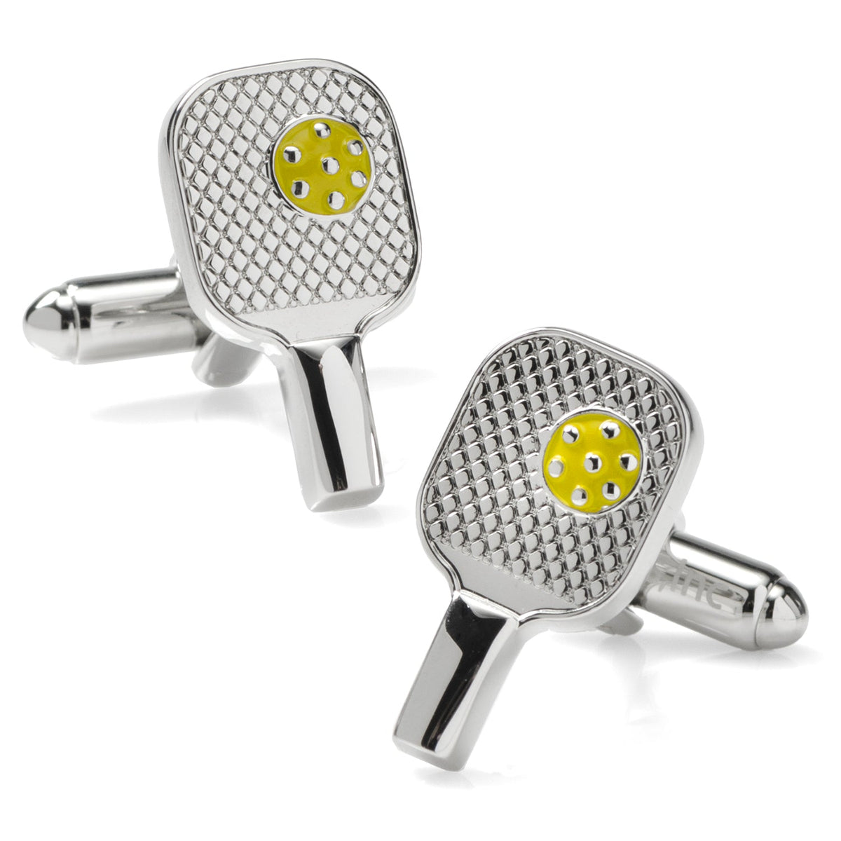 Pickleball Racket Silver Cufflinks122